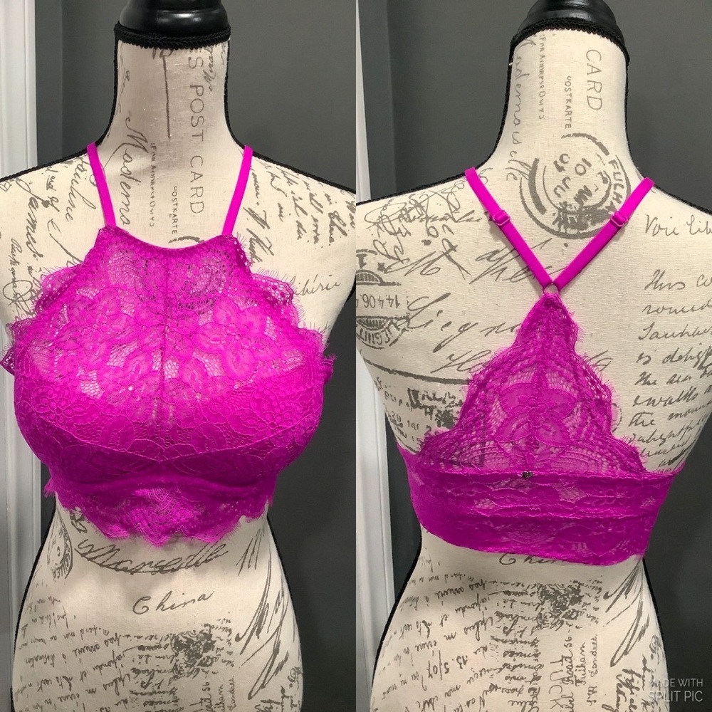 PINK BY VICTORIAS SECRET LACE PUSH-UP BRALETTE